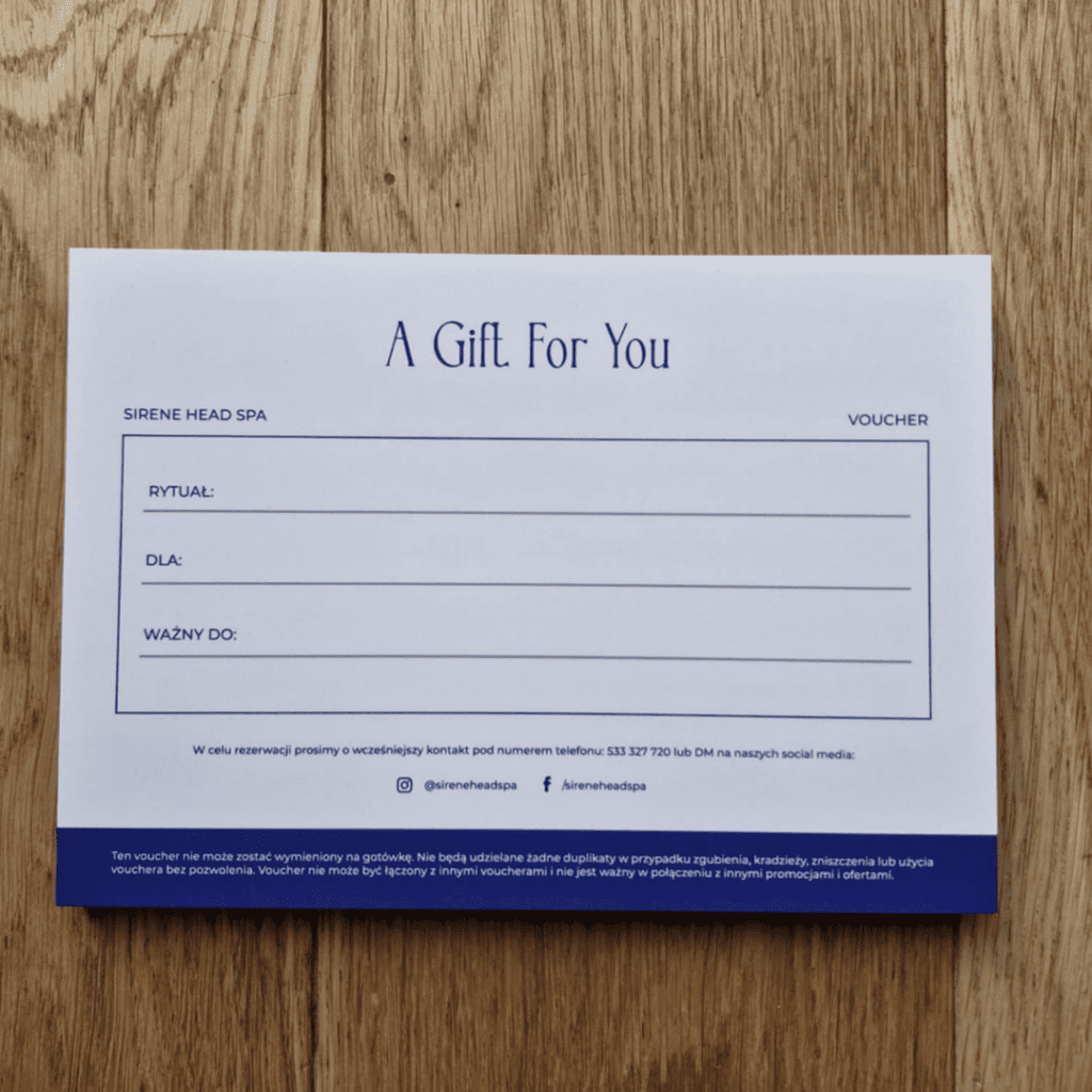 voucher męskie head spa trytona